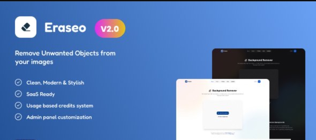 Eraseo v2.0 - Görüntü Arka Plan Kaldırma Script