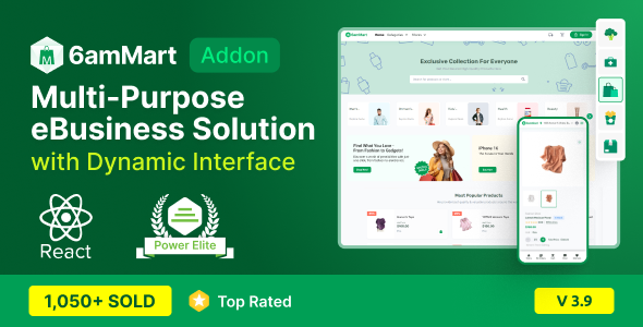 6amMart - React Kullanıcı Web Sitesi v3.9